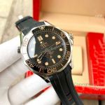 Omega Seamaster No Time To Die Watch SS Black Rubber Strap-High Quality Omega Replica Watches